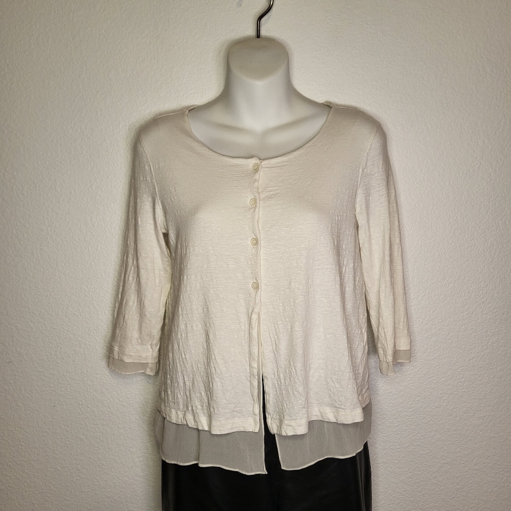 Le Tricot Perugia Italian linen shirt